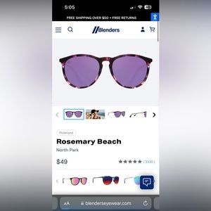 Womens Blenders Sunglasses